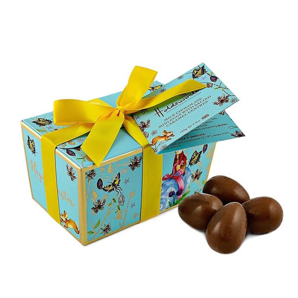 Holdsworth Milk Chocolate Mini Eggs with Salted Caramel Centres 126g